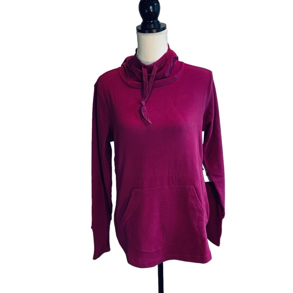RBX Tops - RBX microfleece fuscia tunic hoodie